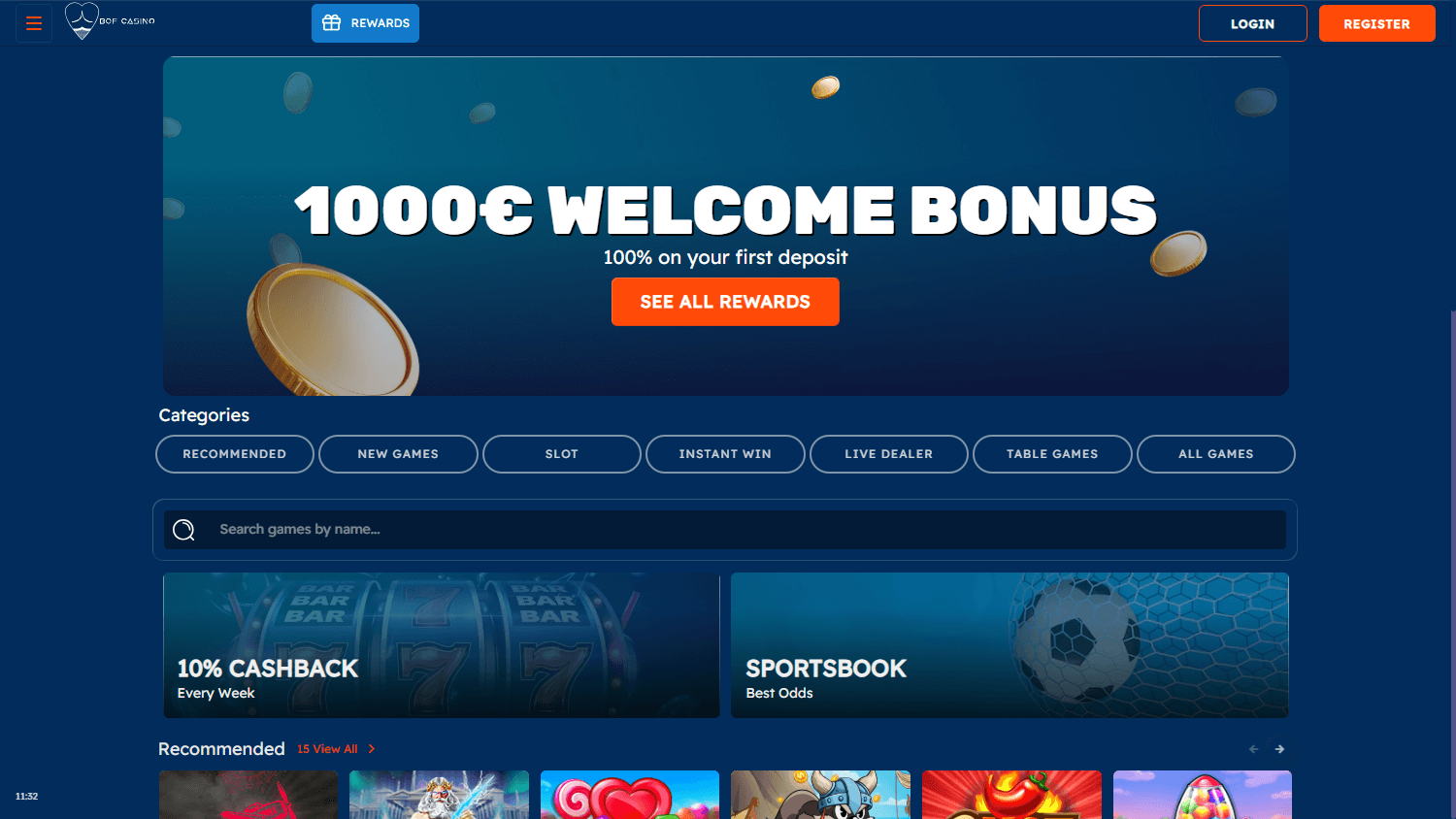Bof Casino Desktop screenshot